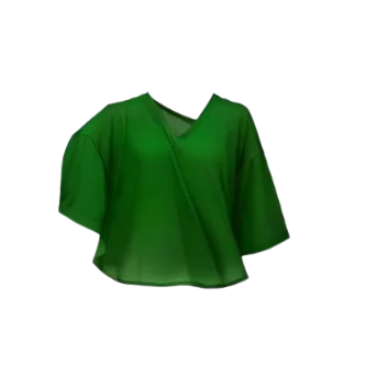 Camiseta oversized verde de tecido leve